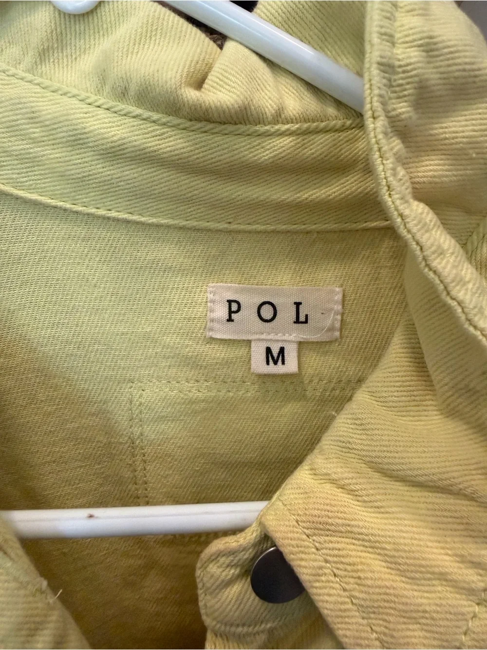 POL Light Yellow Cotton Jacket